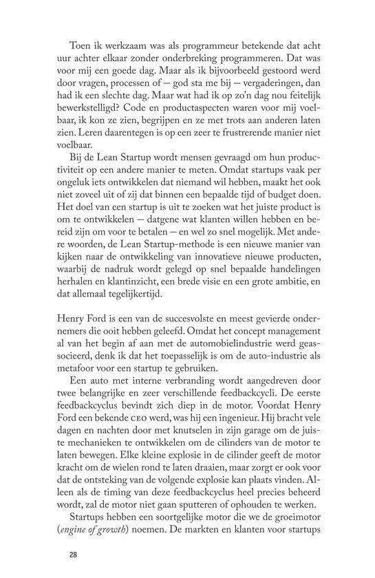 De lean startup