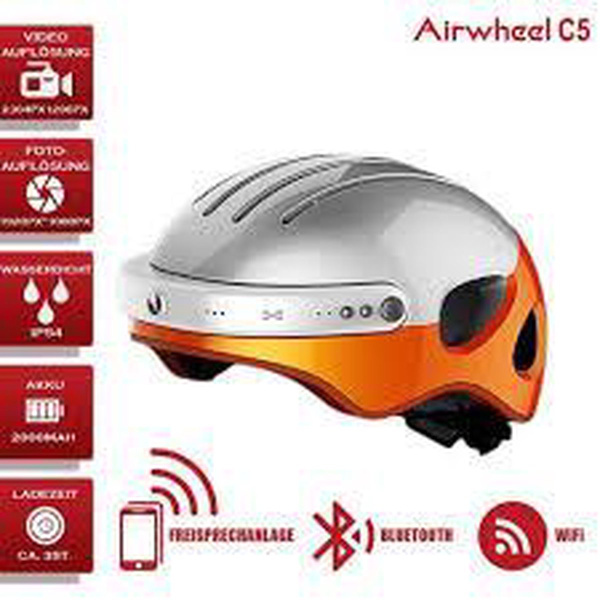 Airwheel C5 Smart Helmet - L Orange | bol