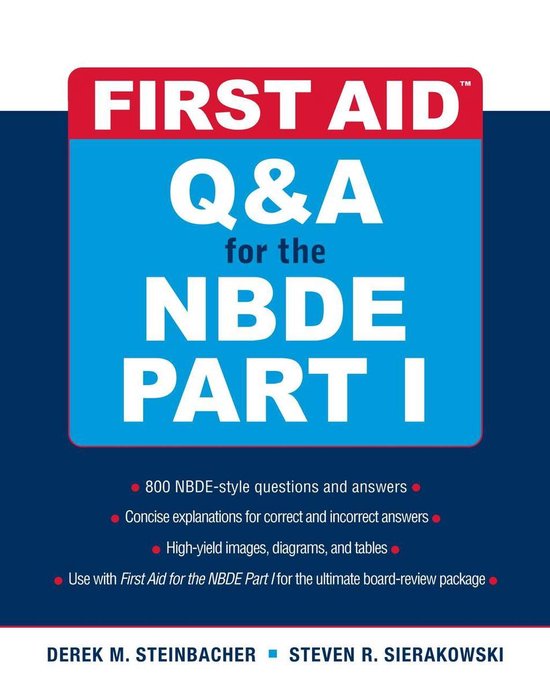First Aid Series 1 - First Aid Q&A for the NBDE Part I - cover