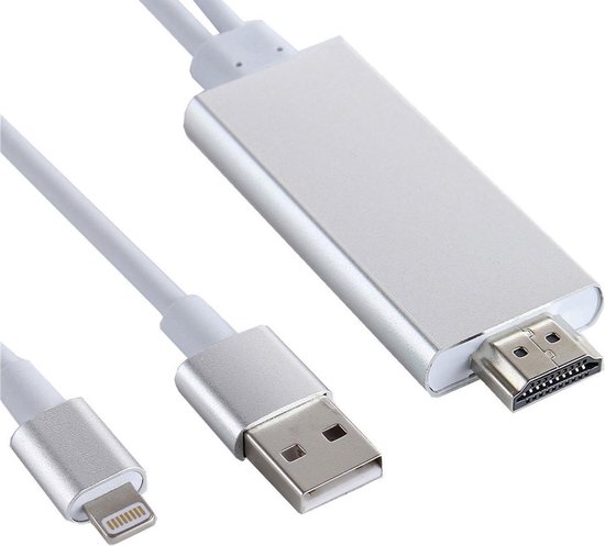 Begrip leven Bedachtzaam 8 pin Lightning naar HDMI kabel - TV Adapter - voor Ipad / ipod en IPhone 5  tot X -... | bol.com