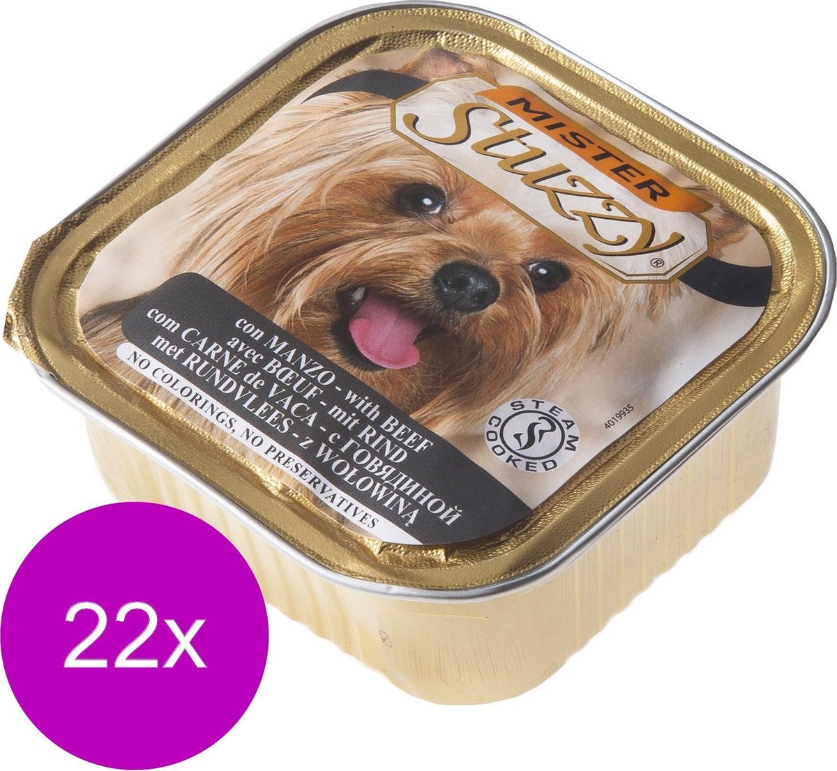 Stuzzy Stuzzy Hondenvoer Paté Rund - 22 x 150 gr - Voordeelverpakking
