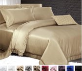 Zijden dekbedovertrek, Koffie melk 140x200cm, 100% zijde,405thread count (19momme)