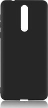 HB Hoesje Geschikt voor Nokia 3.1 Plus - Siliconen Back Cover - Zwart
