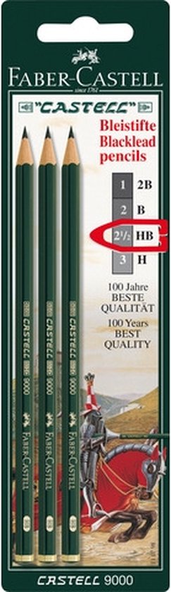 Faber-Castell 9000 - Matita Di Grafite Professionale - Scala Di Durezza H - Penna Per Disegno Tecnico E Artistico - 3