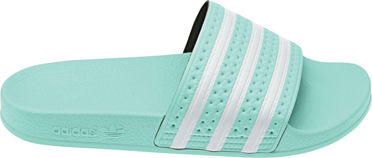 adidas Adilette slipper Slippers - Maat 39 - Vrouwen - groen/wit | bol