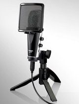 Yoga YTM-132U USB studio condensator microfoon (cardioid) voor zang en audio opname, podcasts