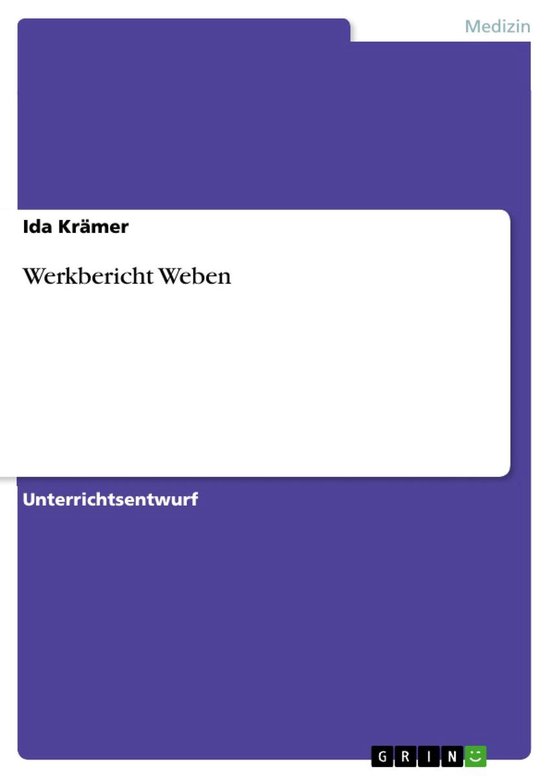 Werkbericht Weben - cover