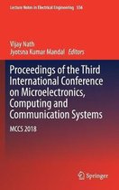 Proceedings of the Third International Conference on Microelectronics, Computing and Communication Systems