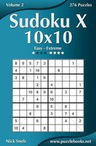 Sudoku X- Sudoku X 10x10 - Easy to Extreme - Volume 2 - 276 Puzzles