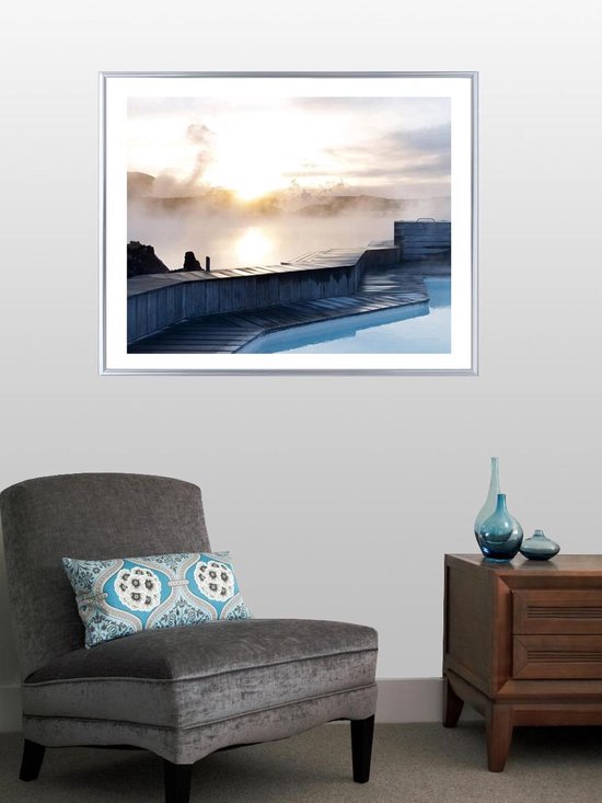 Homedecoration Kampen– Cadre photo - Format photo - 32x66 cm - Aluminium - Argent brillant