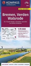 KOMPASS Fahrradkarte Bremen, Verden, Walsrode 1:70.000, FK 3315