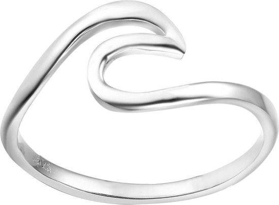 Oceaan ring Zilveren golf ring Zilveren ring Draad ring Golf draad ring Sterling Zilveren Golf Ring Surfer ring Sieraden Ringen Statementringen Verstelbare ring Golf ring 