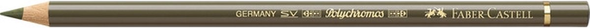 Kleurpotlood Faber Castell Polychromos 173 olijfgroen/geel doos met 6 stuks