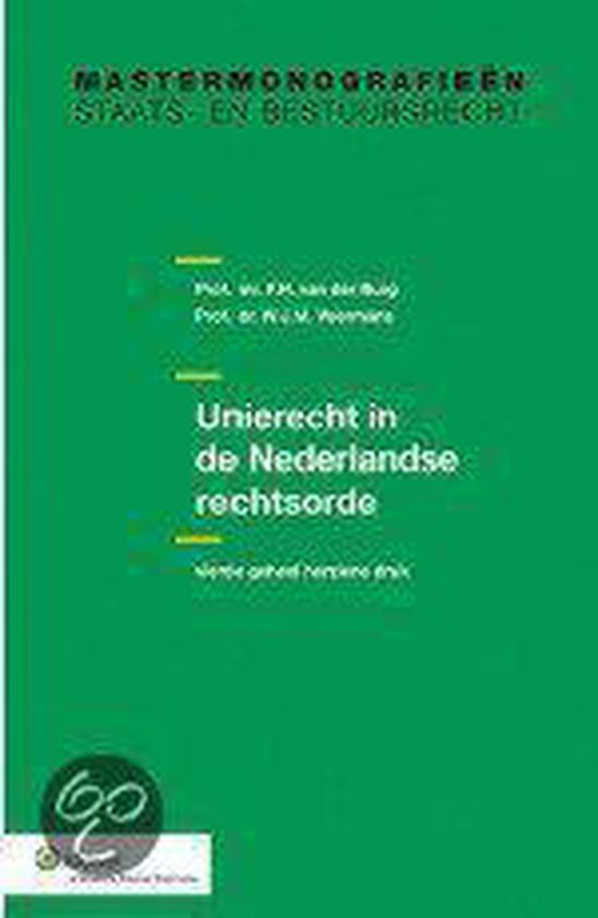 Unierecht in de Nederlandse rechtsorde - cover