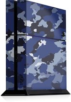Playstation 4 Console Skin Camouflage Blauw -Playstation 4 Console Sticker