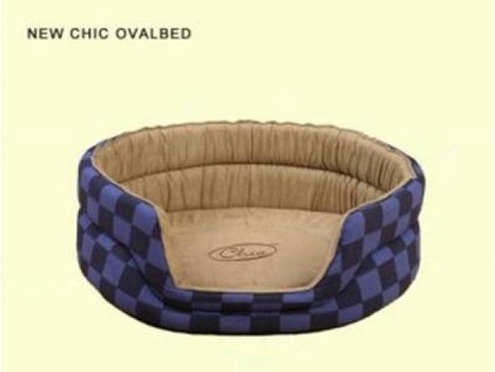 handel alledaags Verward Posh New Chic French Blue Ovale Hondenmand XLarge | bol.com