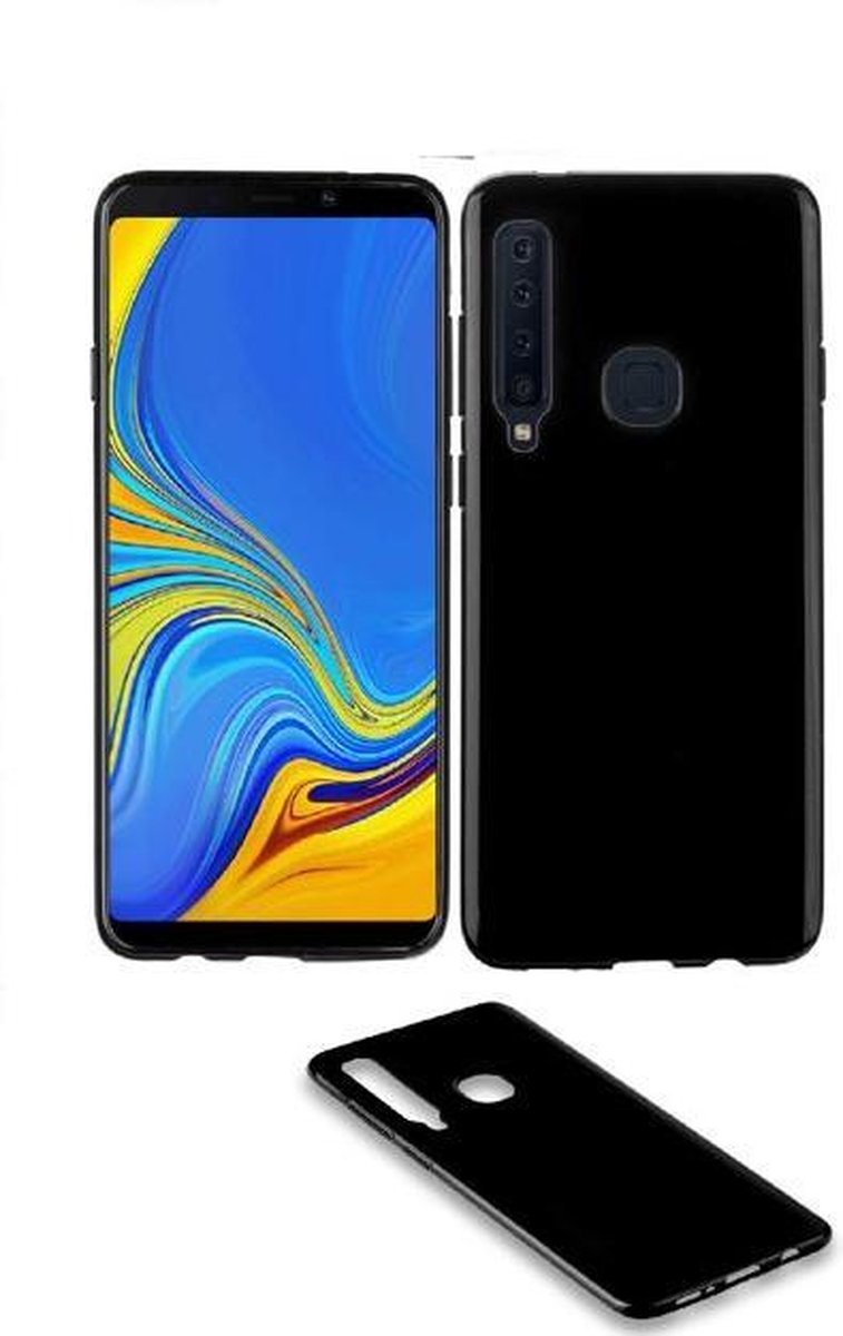 Pearlycase® Zwart Tpu Siliconen Case Geschikt voor Samsung Galaxy A9 2018
