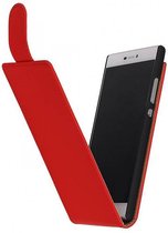 Classic Flip Hoes voor HTC Desire 816 Rood