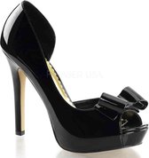 EU 35 = US 5 | LUMINA-32 | 4 3/4 Heel, 1 PF Peep Toe d'Orsay Pump w/Bow