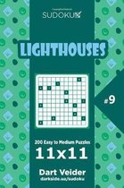 Sudoku Lighthouses - 200 Easy to Medium Puzzles 11x11 (Volume 9)