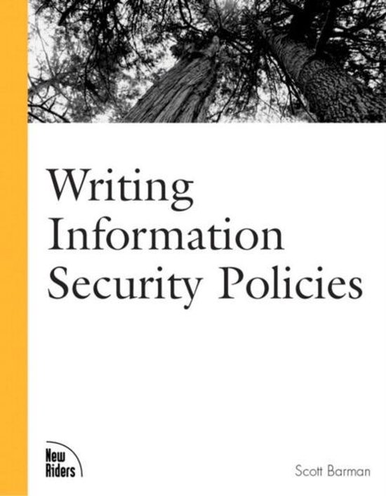 Writing Information Security Policies - cover