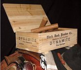 DYNAMITE aanmaakstaven in houten kist - aanmaakblokjes / aanmaakhout - Voor houtkachel, openhaard of barbecue