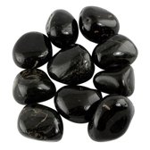 Onyx zwarte trommelstenen 1 kilo