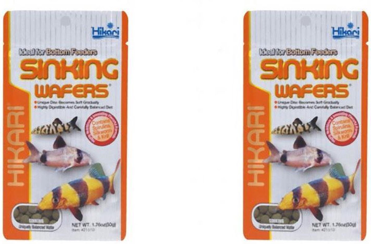 Hikari sinking wafers 50 gram per 2 stuks