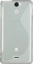 Sony Xperia V Silicone Case s-style hoesje Transparant