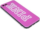Roze pink hoesje siliconen Geschikt voor iPhone 8 Plus/ 7 Plus