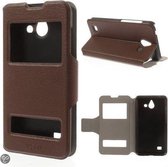 Huawei Ascend Y550 view cover hoesje bruin
