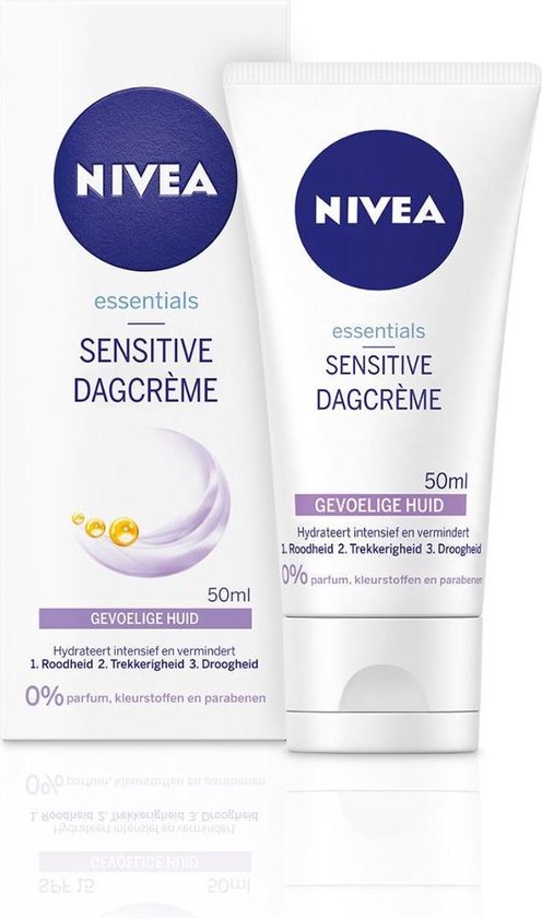 Hassy Mediaan fysiek NIVEA Essentials Sensitive SPF 15 - 50 ml - Dagcrème | bol.com
