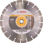 Bosch - Diamantdoorslijpschijf Expert for Universal 300 x 20,00+25,40 x 2,8 x 12 mm