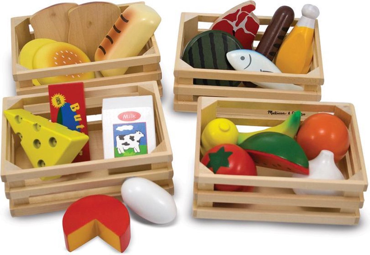 Melissa & Doug - Houten Voedsel Kist
