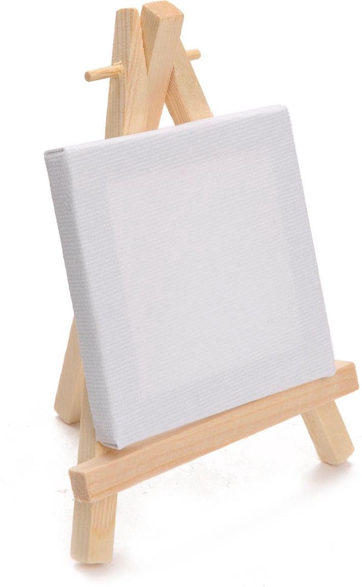 Zeug inspanning broeden Mini Schildersezel met Canvas | 6 x 8 x 15 cm | bol.com