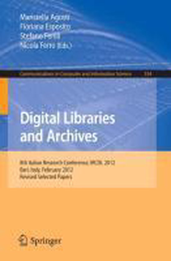 Digital Libraries and Archives - cover