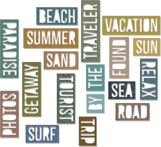 Sizzix - Fustella Parole Sentimento - Thinlits Sentiment Words Thin
