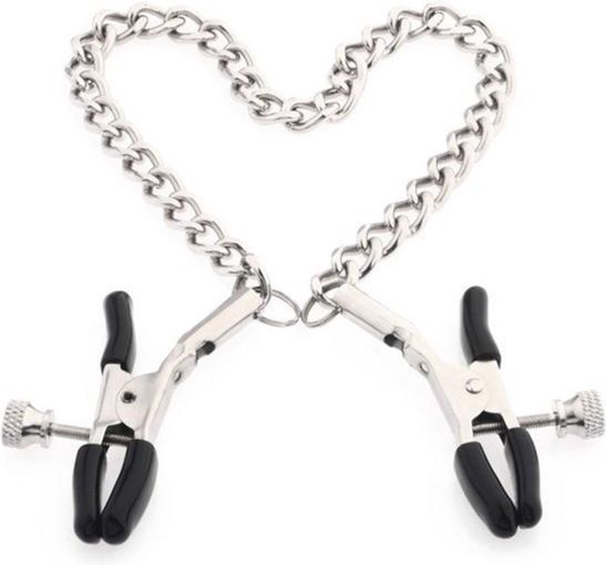 Twee Tepelklemmen Met Ketting - BDSM