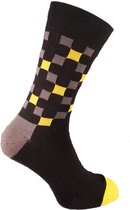 HUKX Sokken - Black Blocked - Maat 41/46