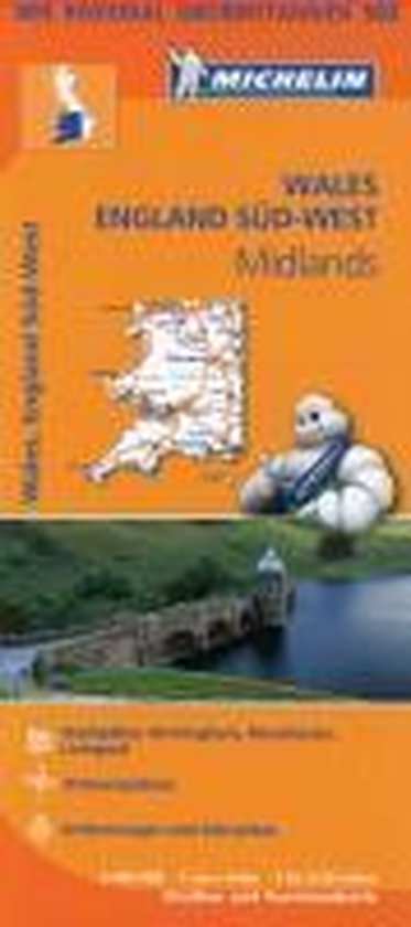 Michelin Regionalkarte Wales, England Süd-West 1 : 400 000 - cover