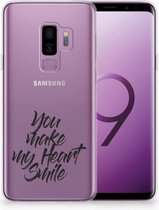 Geschikt voor Samsung Galaxy S9 Plus TPU Hoesje Design Heart Smile