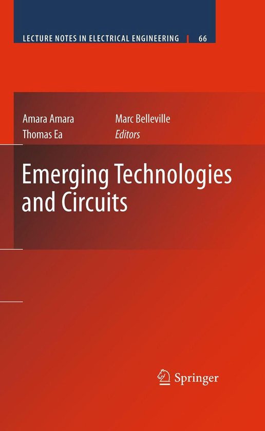 Engineering (R0) - Emerging Technologies and Circuits - cover