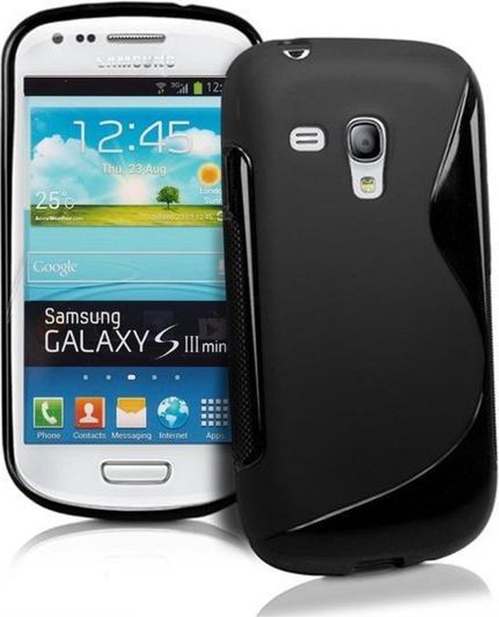 fictie vuilnis Chronisch Samsung Galaxy S3 Mini i8190 Silicone Case s-style hoesje Zwart | bol.com