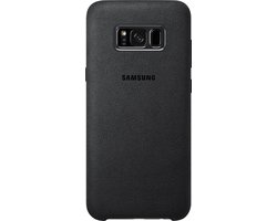 Samsung Galaxy S8+ Hoesje - Alcantara Cover - Donker Grijs