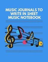 Music Journals to Write in Sheet Music Notebook