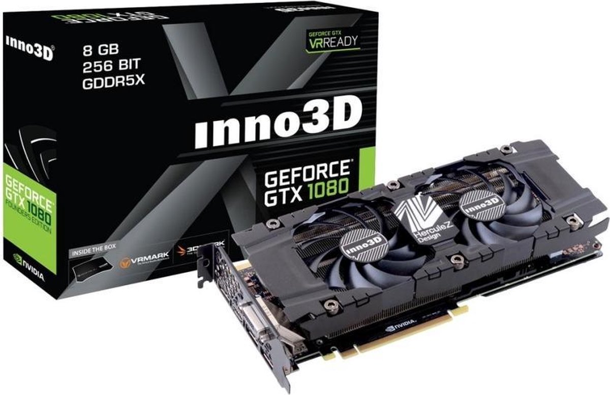 Inno3D N1080-1SDN-P6DN videokaart NVIDIA GeForce GTX 1080 8 GB GDDR5X |  bol.com