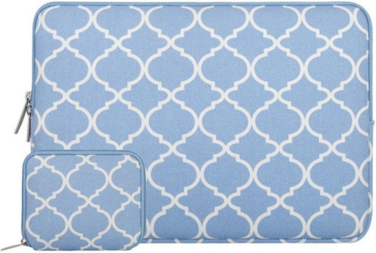 Dames Laptop Sleeve 13 inch 13.3 inch Blauw Blauw Lichtblauw