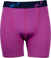 RJ Bodywear Pure Color boxer (1-pack) - heren boxer lang - donkerroze - Maat: S