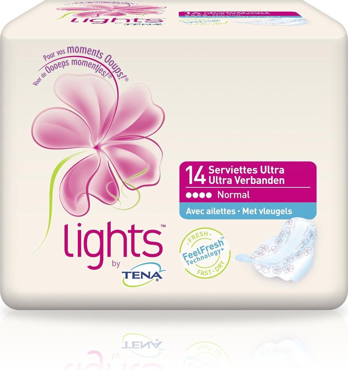 Goedkoopste lights by TENA Ultra Verbanden Normal Wing met vleugels 14 stuks
