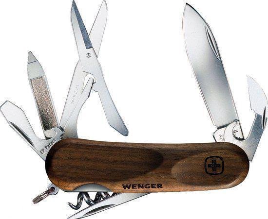 Wenger EvoWood 14 - Zwitsers Zakmes - Hout | bol.com